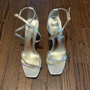 Paige Silver and Gold Heels